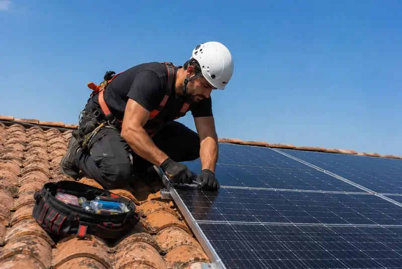 Maintenance et monitoring de panneaux solaires à Palaminy