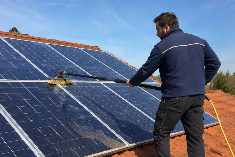 Nettoyage et entretien de panneaux solaires à Palaminy